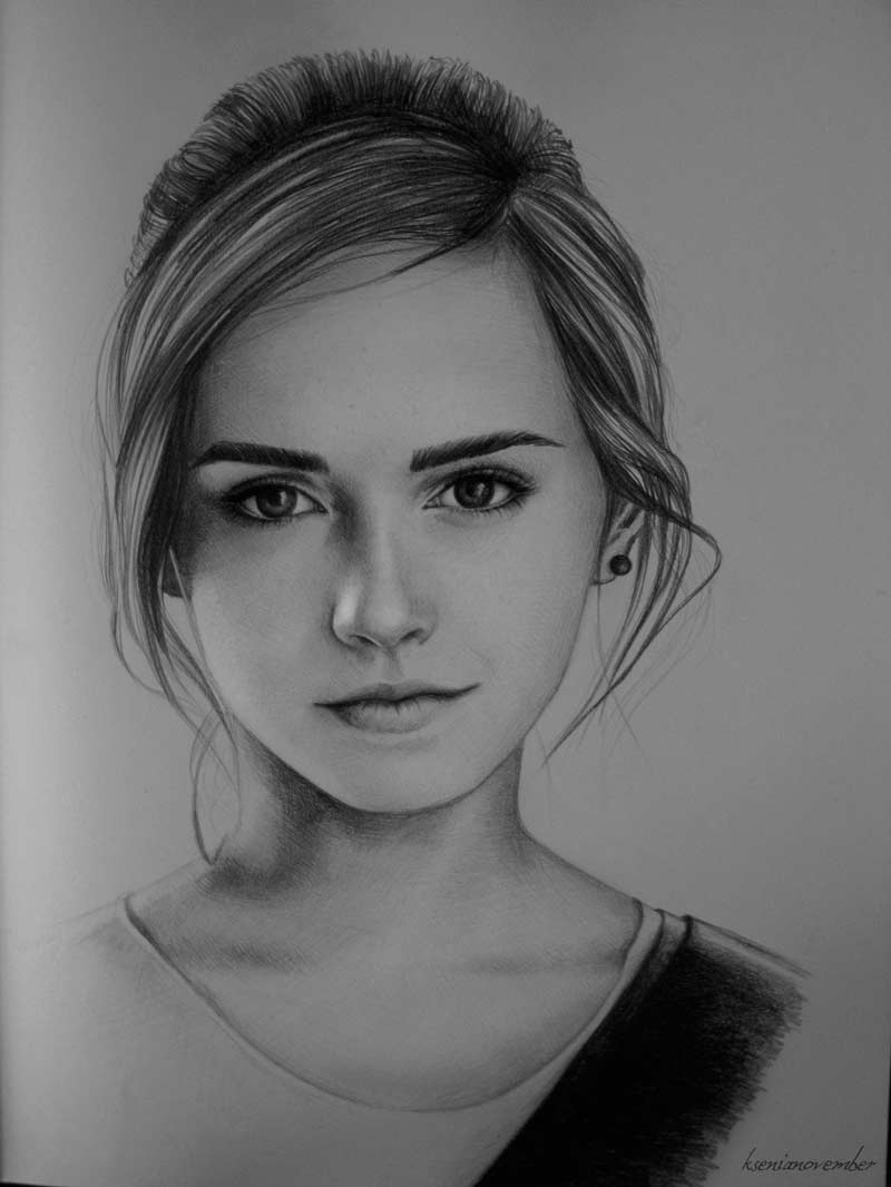 نقاشی چهره دختر