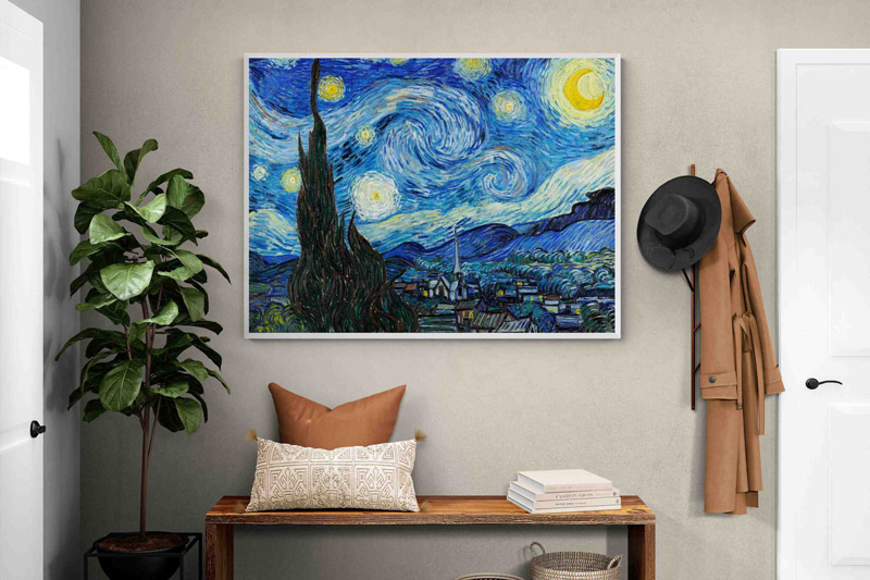 تابلو شب پر ستاره یکی از مشهورترین تابلوهای نقاشی جهان
